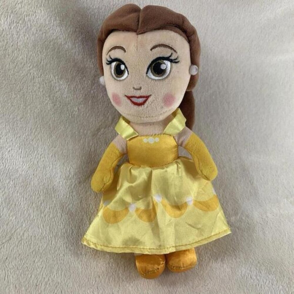Disney Belle Beauty and The Beast 9Plush Stuffed Doll Toy Princess Embroidered